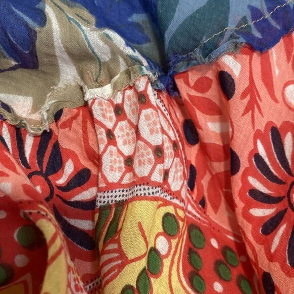 ALLISON BRITTNEY Tiered Gauze Boho Lined Mini Skirt - Picture 6 of 8